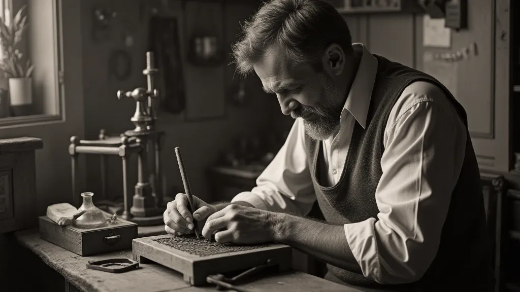 Craftsman pressing a penny