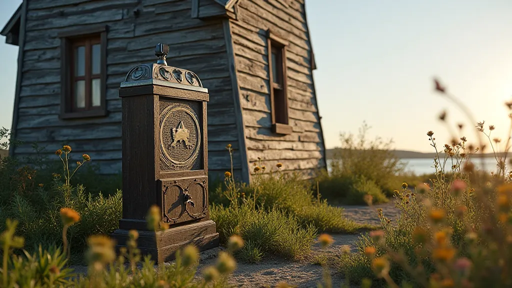 Pressed penny machine at a lighthouse