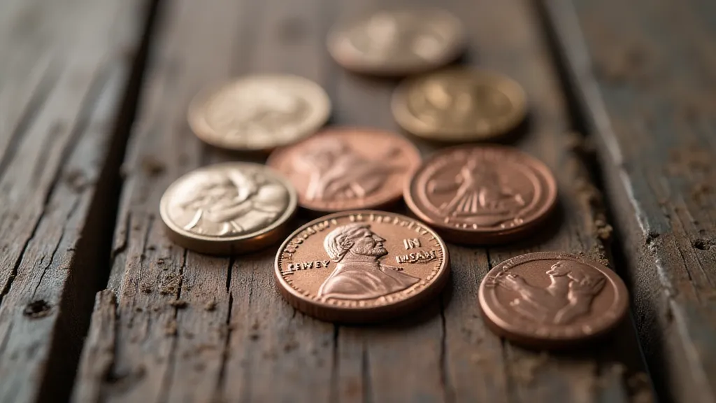 Variety of pressed penny designs