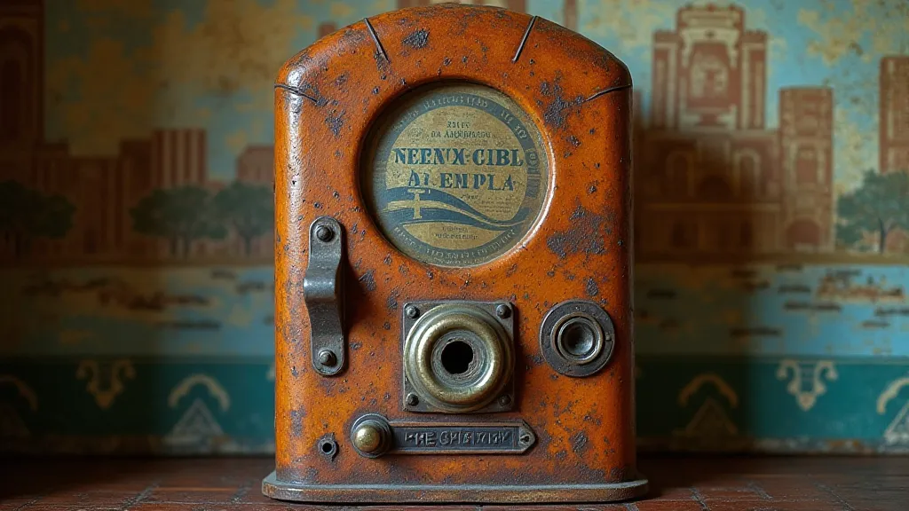Vintage pressed penny machine