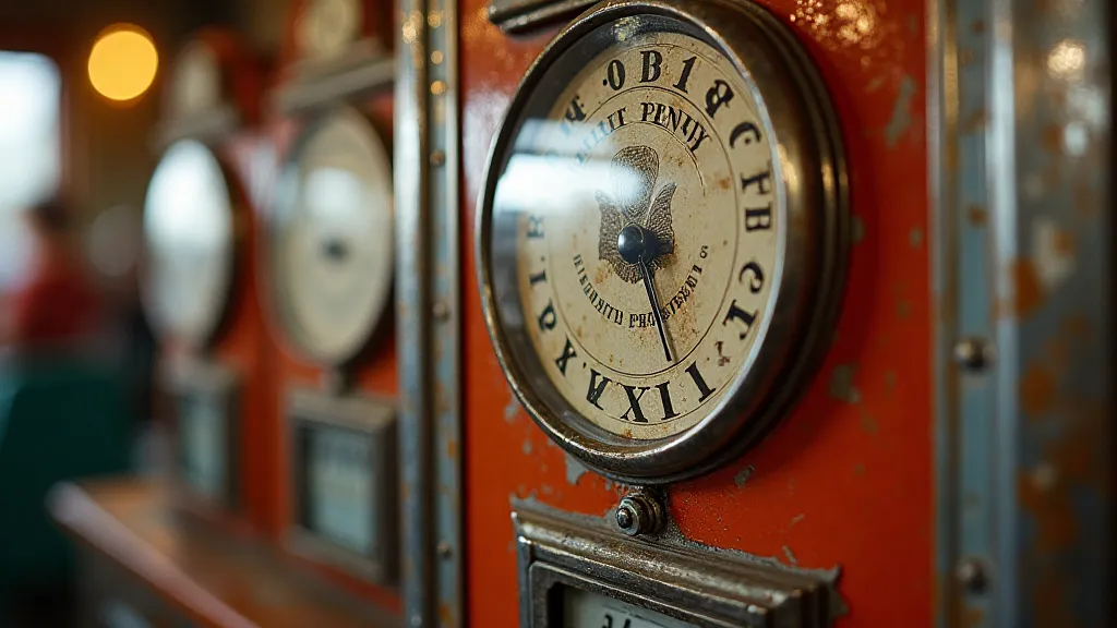 Vintage pressed penny machine